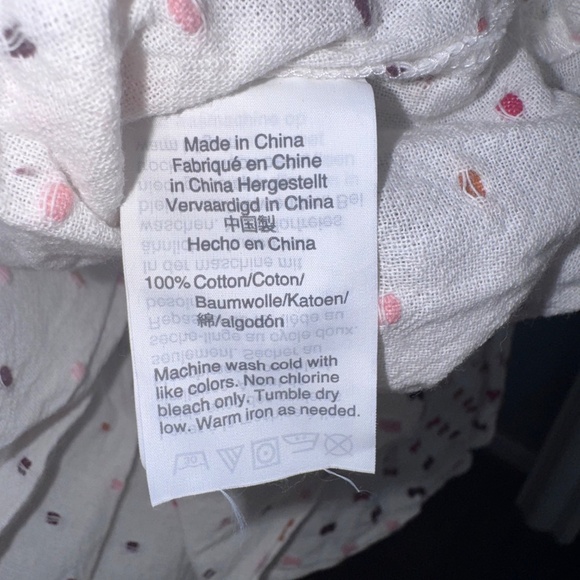 Madewell Women's XS Ruffle-Hem Wrap Blouse Multicolor Casual Top - Picture 11 of 11